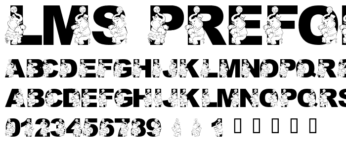LMS Preforming Pachyderm font
